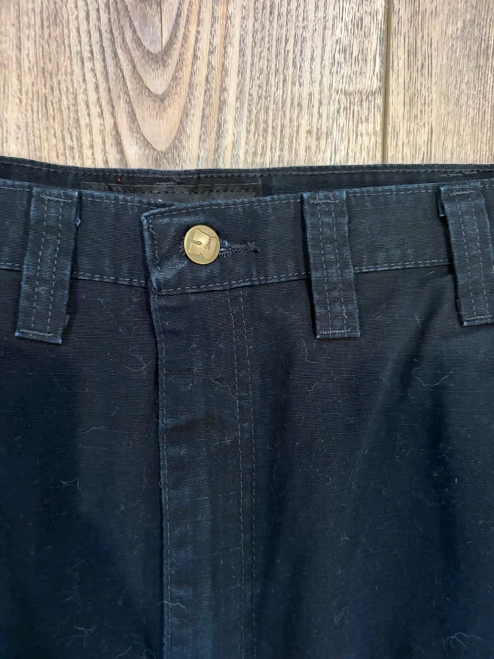 Wrangler Riggs Workwear Cargo Pants 44x32 Black Heavy Duty Utility Mens - Picture 8 of 10